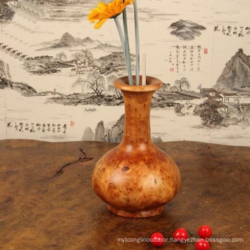 Top Quality Carved Traditional Handmade Durable Wooden Vase